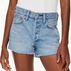 Denim Forum Aritzia Yoko High-Rise Jean Shorts 28